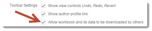 Figure 3 -- This setting is on by default.  Please don’t turn it off unless you have a good reason (e.g., the underlying data is proprietary).