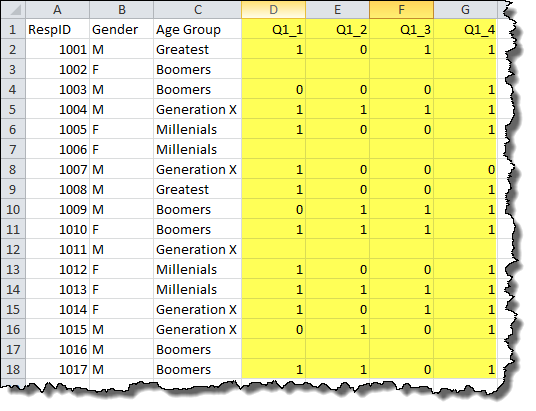 Figure 2 -- Correctly-coded check all that apply questions