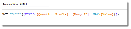 Figure 11 -- LoD calc that allows us to exclude folks that skipped answering a question group.