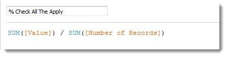 Figure 12 -- How to determine the percentage of people that selected an option.