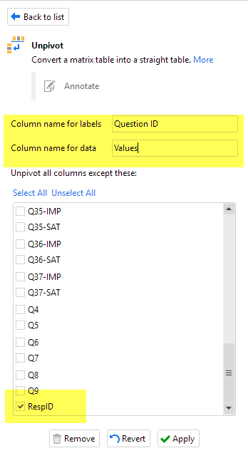Figure 11 -- Reshaping the numeric version of the data.