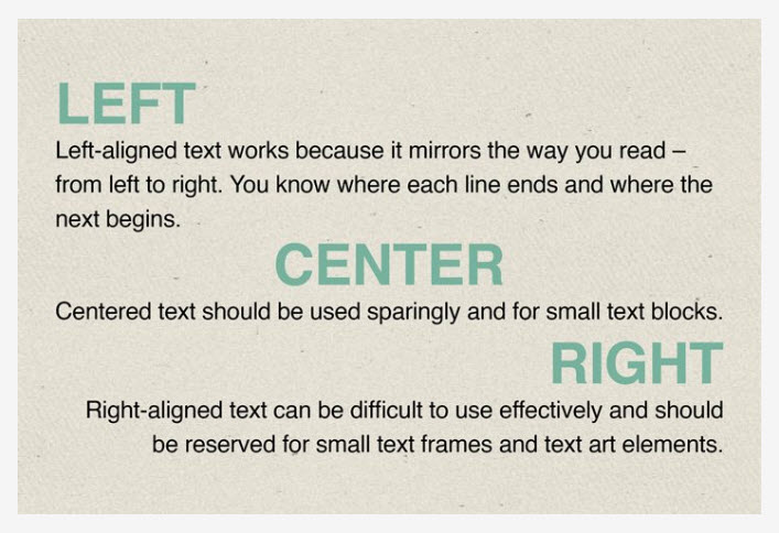 Alignment examples